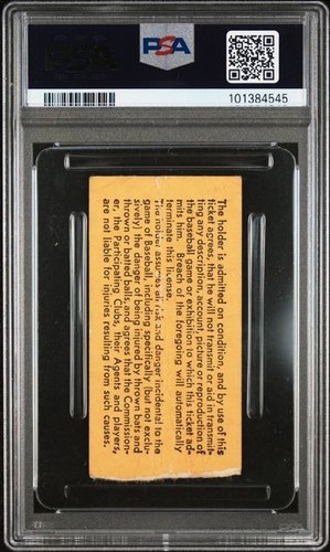 Dock Ellis Only Win as an Athletic 5/30/1977 A's Tigers PSA Ticket Stub - Picture 2 of 2