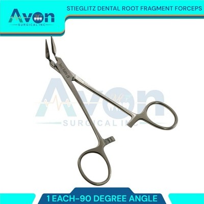 1pc Root Extraction Dental Fragment Forceps, Stieglitz Clamps 90° Right Angle