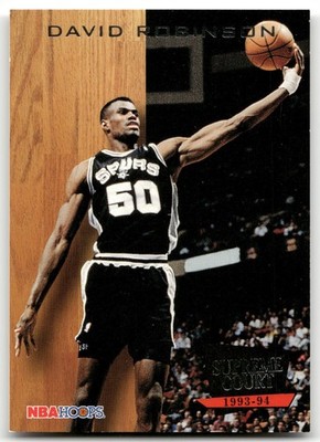 1993-94 SkyBox David Robinson #SC2 SUPREME COURT Insert SPURS -BUY 3 GET 1
