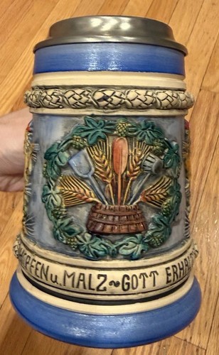 Vintage German Beer Stein, Thewalt #1260, 0.5L, Fair Condition