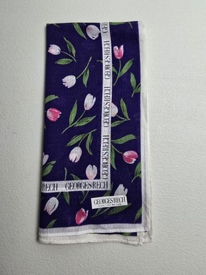 Vintage Georges Rech Tulip Scarf 17.5''-New With Tag