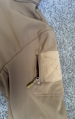 Condor Jacket Mens XL Summit Soft Shell 602 Tan Concealed Hood Tactical - Picture 4 of 14
