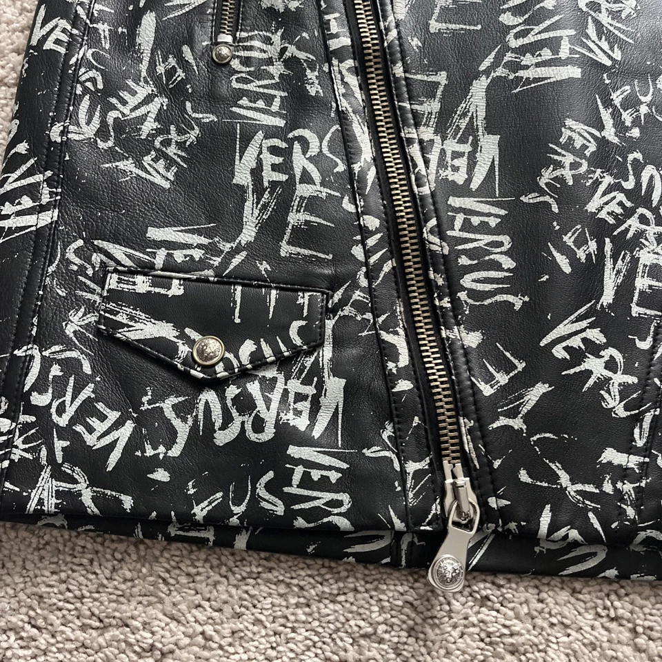 Minifalda Versace Versus para mujer 100 % cuero negra US 4 IT talla 40 Foto 4 de 4