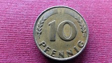10 pfennig bank deutscher l&auml;nder 1949 j