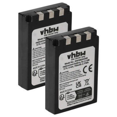 2x Akku für Olympus Camedia C-5000 zoom C-470 zoom C-50 zoom 750mAh 3,7V