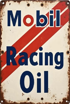 #ad #ad Mobil Exxon Retro Vintage Gas Gasoline Oil Tin Sign 8x12 inches Station L $29.99
