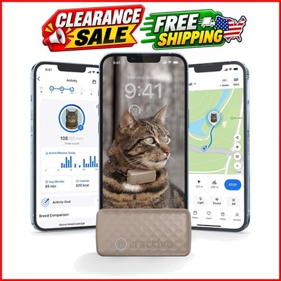Smart Cat GPS Tracker | Real-Time Location & Wellness Monitoring for Cats 6.5...