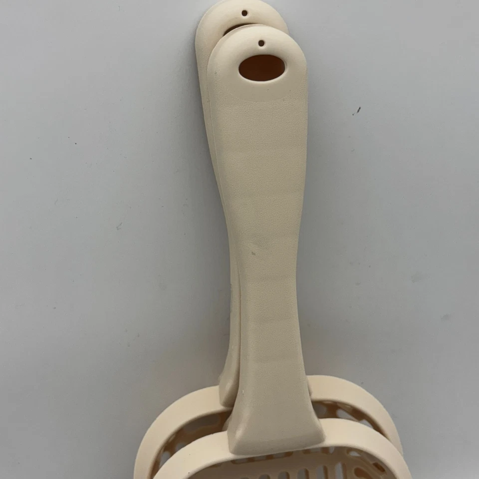 Новый Petmate лоток совок Jumbo прочный пластиковый Cat отходов ситтер бежевый набор из 2 - Изображение 3 из 4