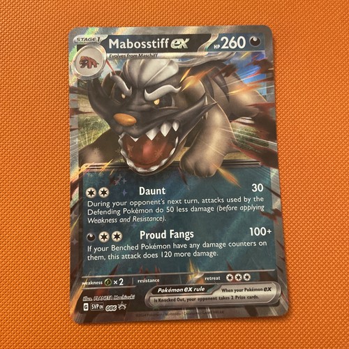 Pokemon TCG Mabosstiff ex Holo Promo SV: Scarlet & Violet Promo Cards 086 NM
