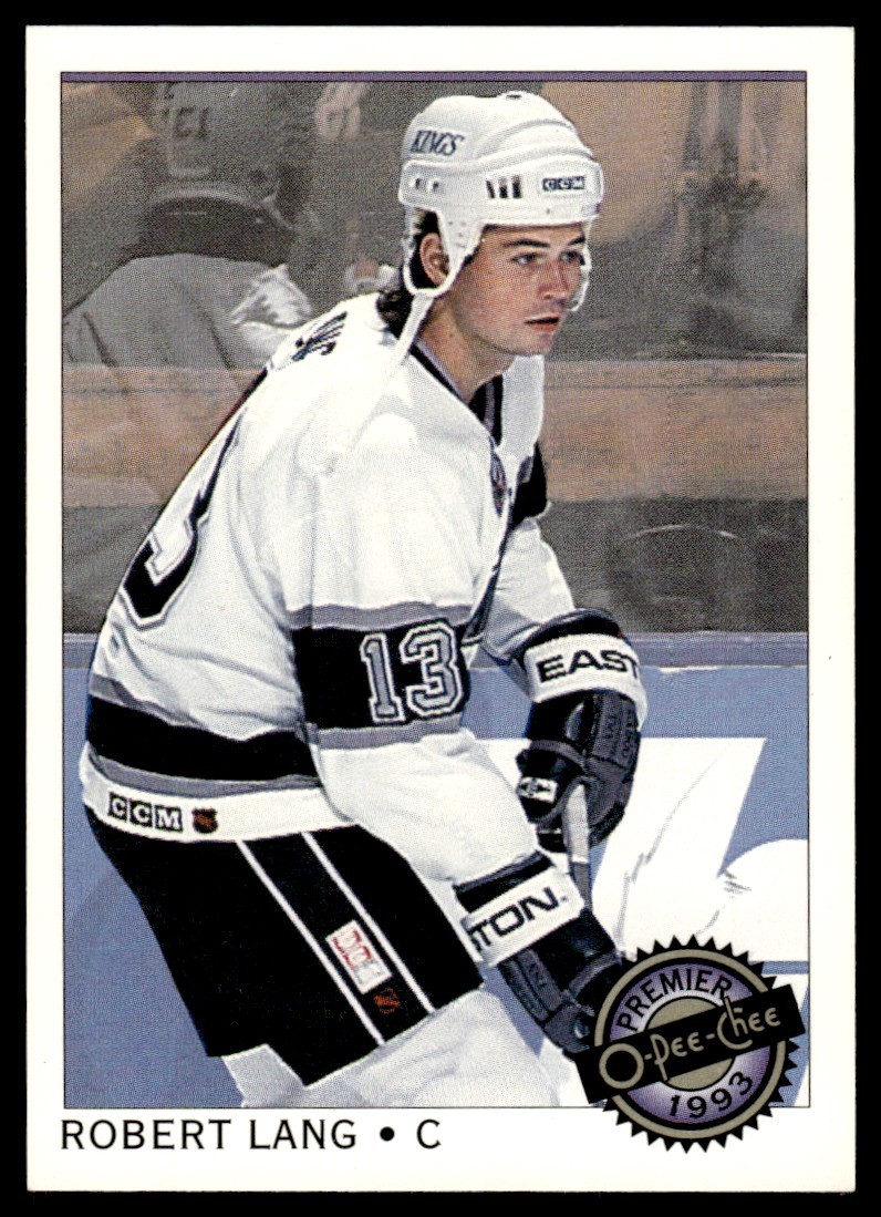 1992-93 O-Pee-Chee Premier Robert Lang Rookie Los Angeles Kings #47