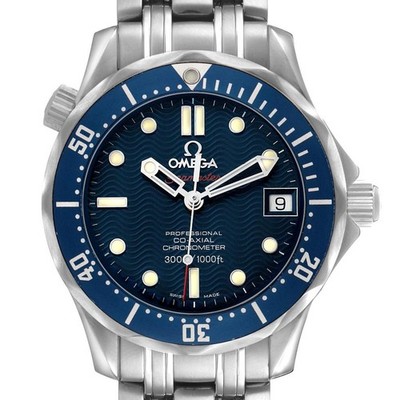 Omega Seamaster Midsize 36 Steel Blue Dial Mens Watch 2222.80.00