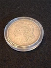 1921-D MORGAN 90% SILVER DOLLAR CIRCULATED  ENCASED                     #MF-1307