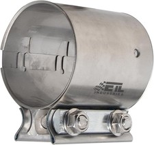 2.5 Inch Exhaust Clamp Butt Joint Band Clamp Sleeve Coupler 304   2.5 Inch