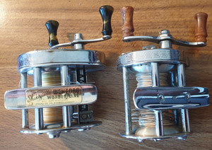 Moulinet De Pêche Vintage Pflueger Akron 1893L – Excellent état, Poignées Marron