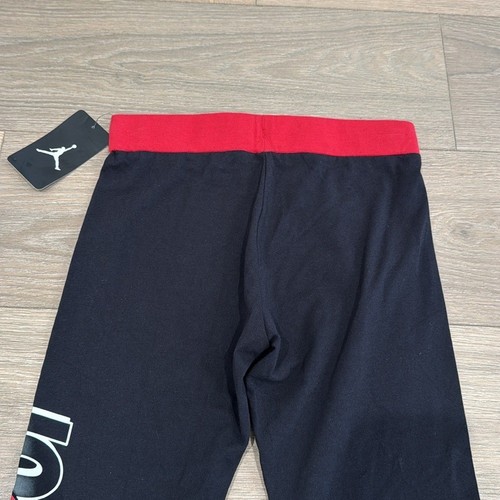 JORDAN AIR GIRL Black Red Blocked Ombre Air-Ress Active Gym Legging Size Large - Picture 5 of 12