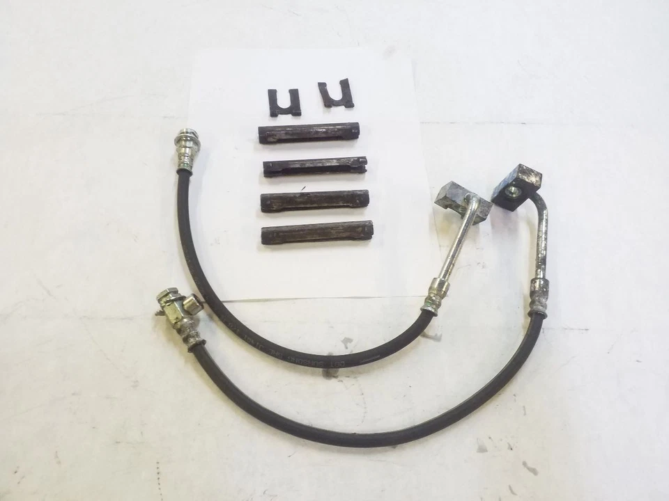 Juego de mangueras de freno delanteras derecha/izquierda 2x2 | Se adapta a Ford F250 F350 1991-1994 Foto 3 de 4