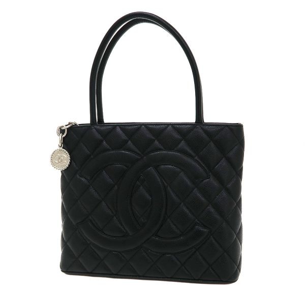 Chanel Classic Quilted Leather Tote Bag in Black R9_0805