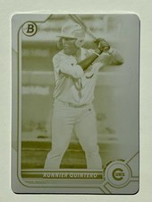 2022 Bowman Chrome 1st Yellow Printing Plate Ronnier Quintero BP-114 ⭐️1 of 1⭐️