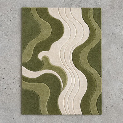 Handmade Wool Area Rug, Modern Carpet, Hand Tufted NZ Wool, Custom Size