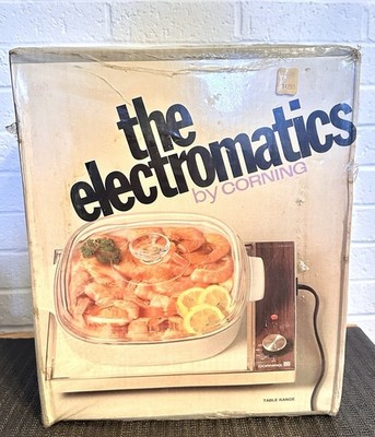 Vintage Corning Electromatics Table Range E-1310 New In Box Sealed Tabletop Stov