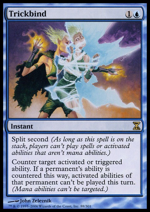 1x Trickbind Light Play, English Time Spiral MTG Magic