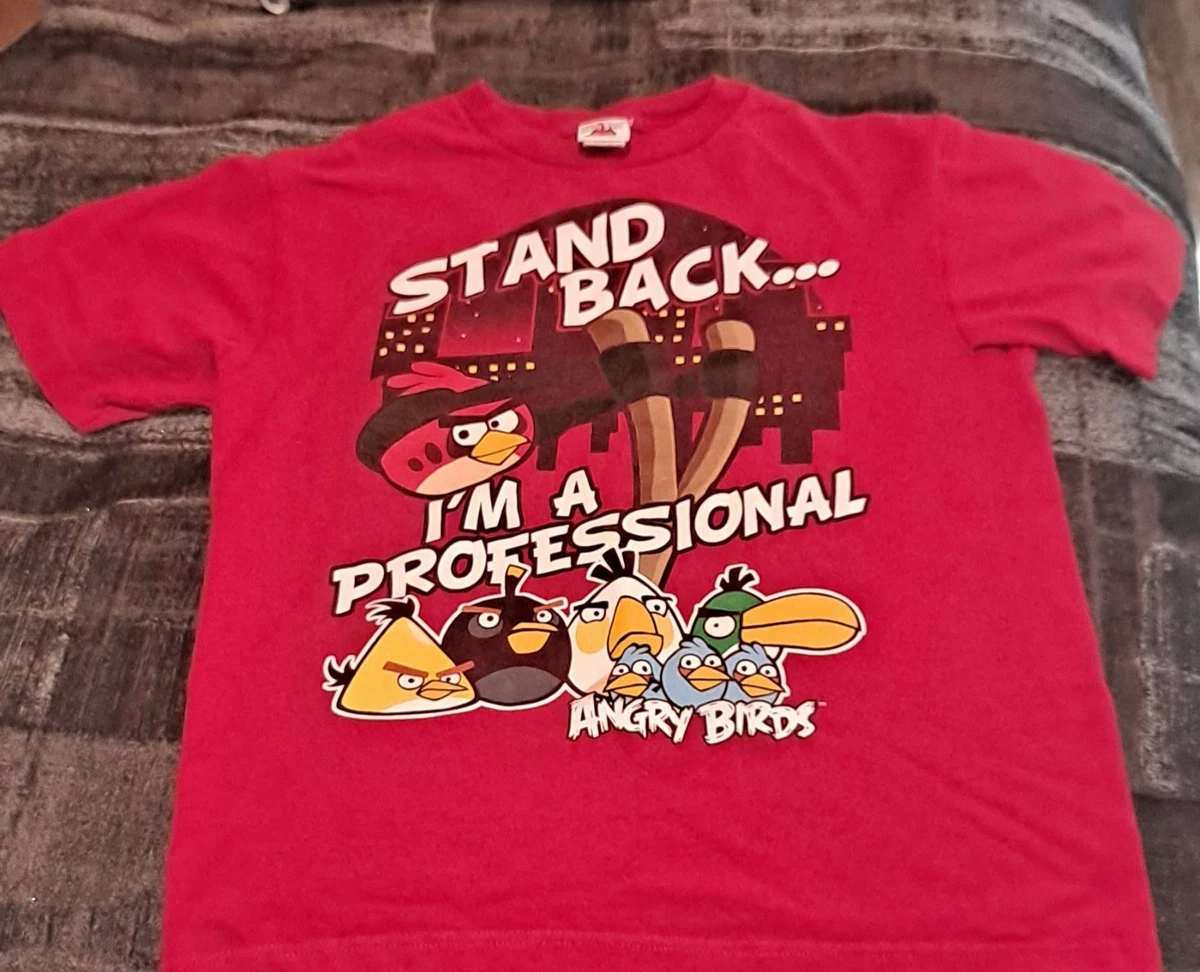 T-shirt Angry Birds Rouge Garçon 12 Ans - 100% Coton - Occasion Parfait état