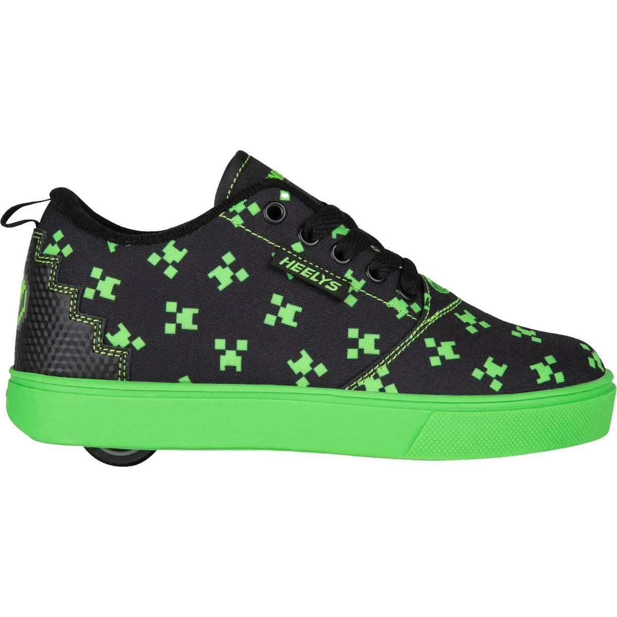 Heelys X Minecraft Pro 20 Green Black Green eBay