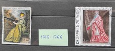 paire timbres  france oblitérés 1973 n° 1765 1766