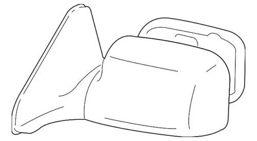 Genuine GM 2003-2008 Pontiac Vibe Passenger Side View Mirror Assembly 88969940