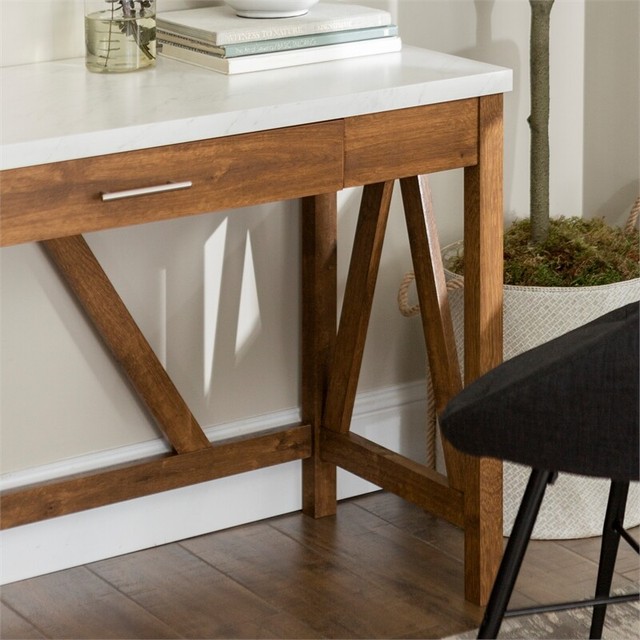 Britney Office Desk With White Marble Top For Sale Online Ebay