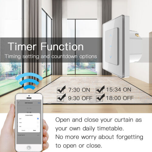 MOES WLAN Smart Rolladenschalter Jalousieschalter Zeitschaltuhr Alexa/Google App - Bild 4 von 23