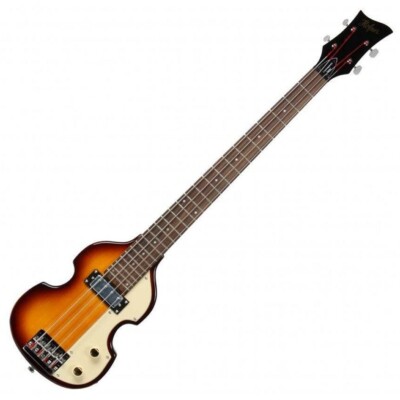 Hofner HCT Shorty E-Violine Bassgitarre, Sunburst, HCT-SHVB-SB. D