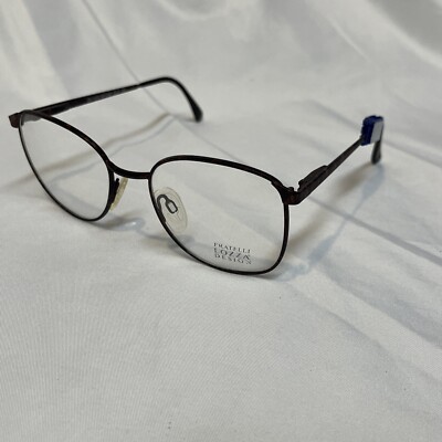 FRATELLI LOZZA 52-18 135 Eyeglass Frame Metal Mahogany Italy FRAMES ONLY