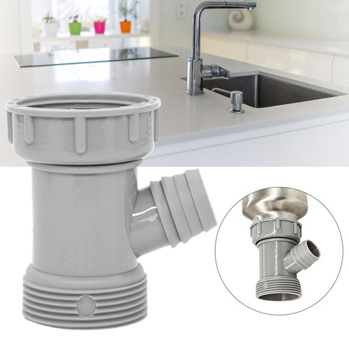 Sink Drainpipe Adapter Y Shaped Kitchen Basin Sewer Branch Connector Durable - Picture 5 of 9