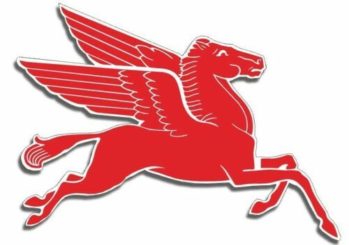 Mobil Gas Right Flying Red Horse Pegasus Metal Heavy Steel