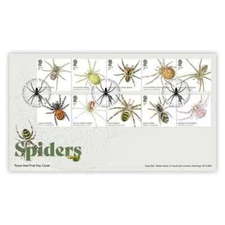 GB 2024 SPIDERS First Day Cover Stamp Set, TH Bureau pmk, issue date 26/09/2024