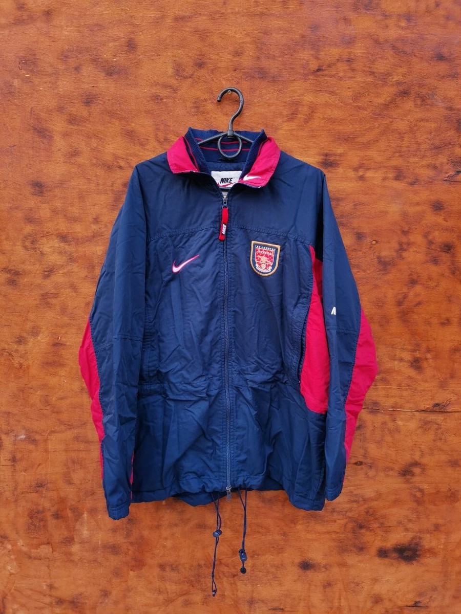 ARSENAL LONDON 1996/1997 TRAINING FOOTBALL JACKET NIKE SIZE M
