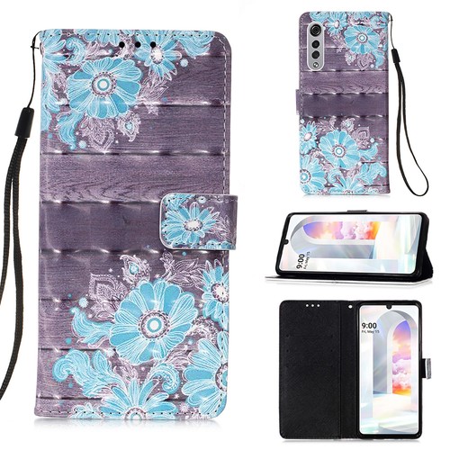 3D Pattern PU Leather Wallet Case Phone Case Cover for LG Stylo 5 Plus K20 Plus - Picture 21 of 24
