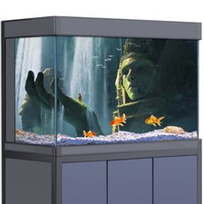 Aquarium Background Sticker, Buddha Statue India Fish Tank Decorations Poster