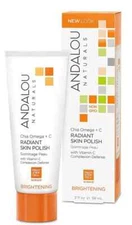 Andalou Brightening Chia Omega + C Radiant Skin Polish 2 oz