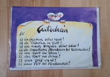 Diddl Karte Gro&szlig; Gutschein Original Verpackt