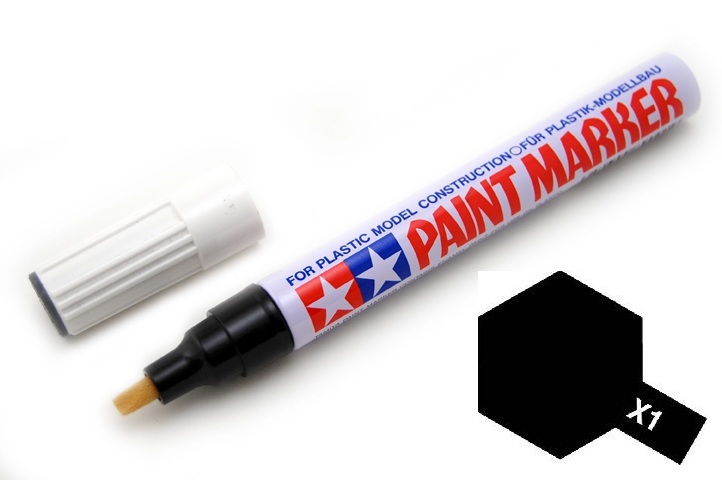 Tamiya 89001 X-1 Gloss Black Enamel Paint Marker Plastic Model