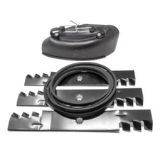 Mulch Cover Belt Blade Kit for John Deere 48" Mower D140 D150 D160 LA130 LA140