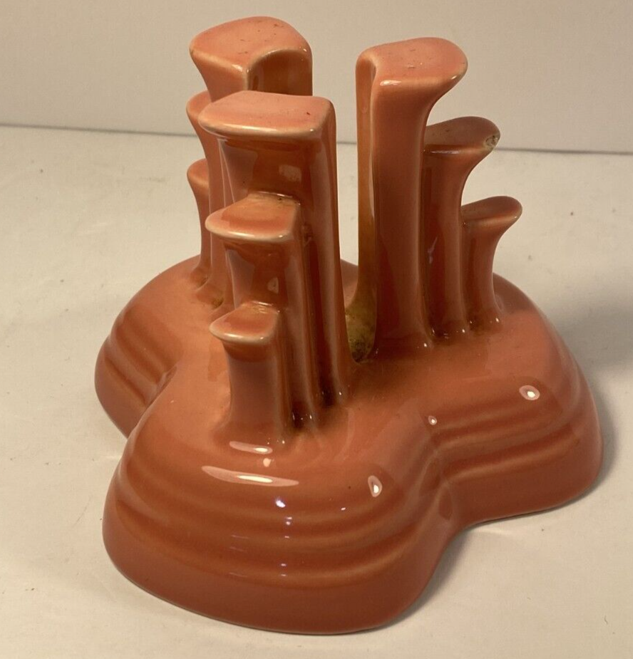 Fiestaware Fiesta Pink Tripod Pyramid Candle Stick Holder eBay