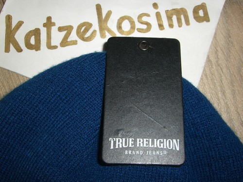 DS TRUE RELIGION Mütze "Outline HS Beanie" navy OS NEW + Carhartt wip Sticker - Bild 10 von 16