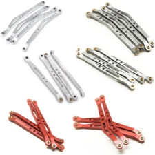 8Pcs Alloy Lower & Upper Link Rod Linkage Kit For Axial Wraith RC 1/10 Truck US