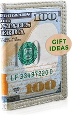  100 Trifold Wallet - US Dollar Bill for Men - Money Green