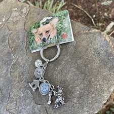 Little Gifts Corgi Charm Key Chain Keychain New With Tags