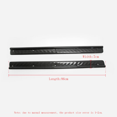 For Nissan 180SX Silvia S13 EP Style Carbon Fiber Door Sill Plate Kits 2pcs