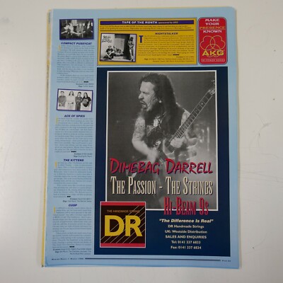 21x30cm magazine cutting 1995 DR HI-BEAM / DIMEBAG DARRELL
